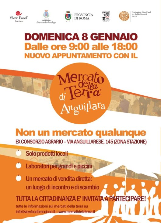 Mercato della terra, domenica 8 gennaio 2012