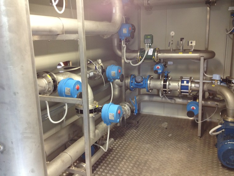 Particolare delle elettro-valvole controllate da PLC per i controlavaggi