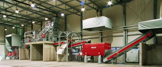 Impianto per il trattamento meccanico-biologico per rifiuti