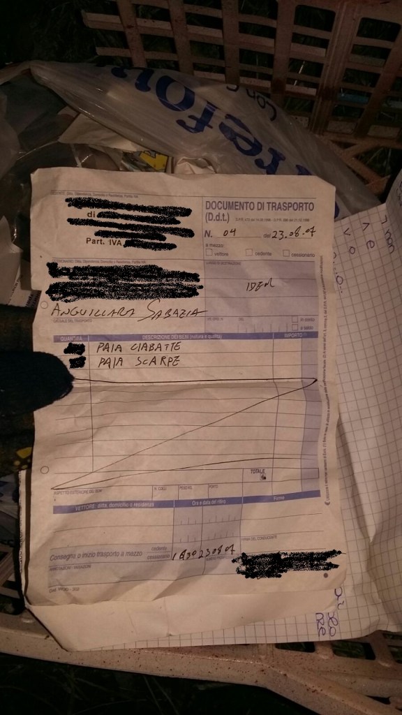 Rifiuti abbandonati e poi rimossi