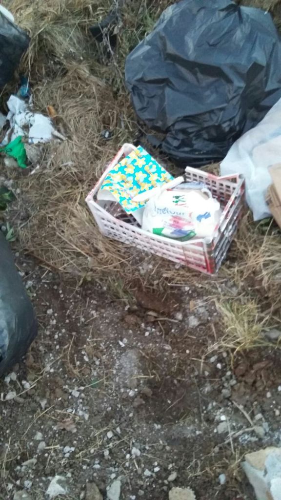 Rifiuti abbandonati e poi rimossi